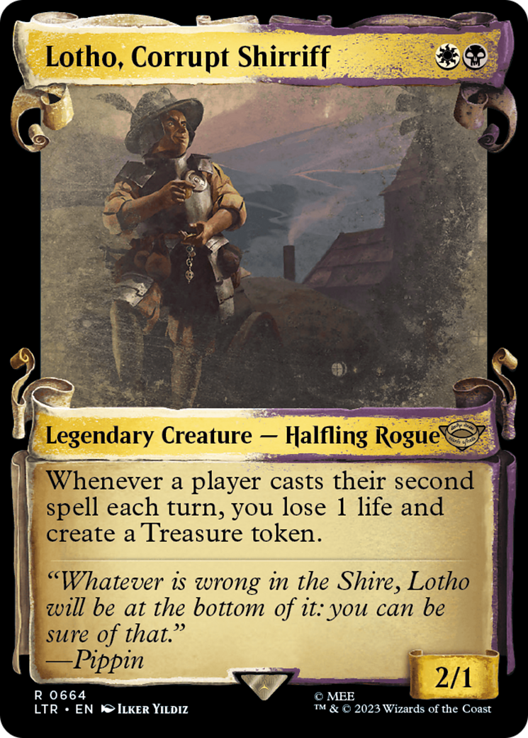 Lotho, Corrupt Shirriff [The Lord of the Rings: Tales of Middle-Earth Showcase Scrolls] | Tables and Towers