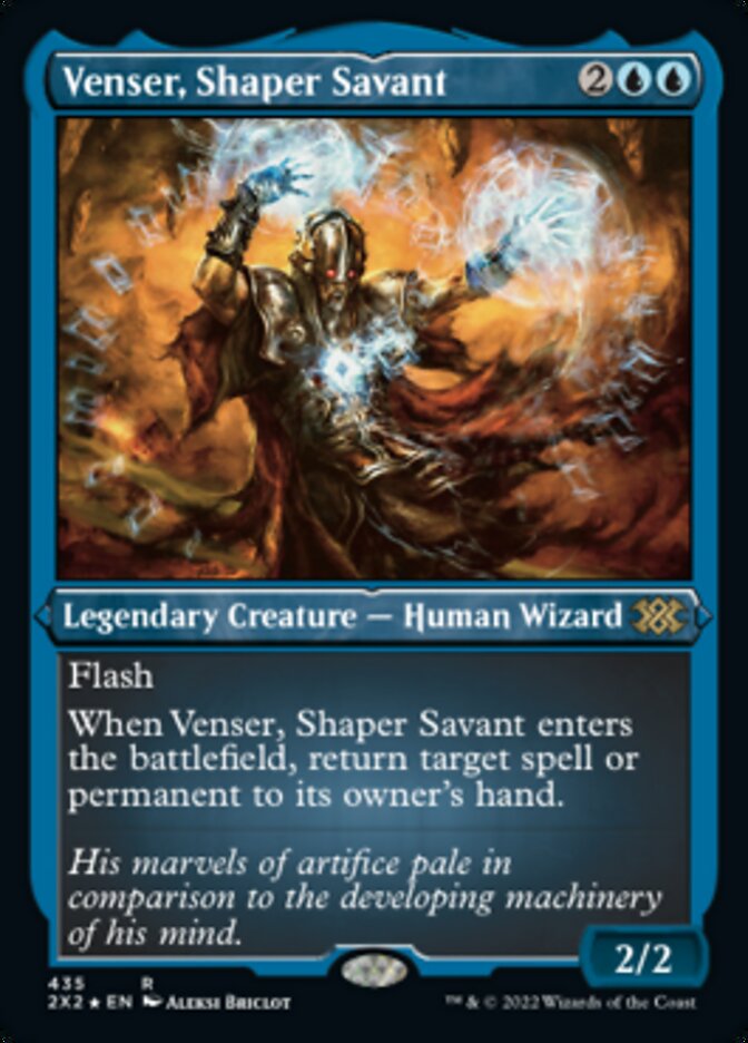 Venser, Shaper Savant (Foil Etched) [Double Masters 2022] | Tables and Towers