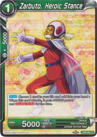 Zarbuto, Heroic Stance (Reprint) (DB2-081) [Battle Evolution Booster] | Tables and Towers