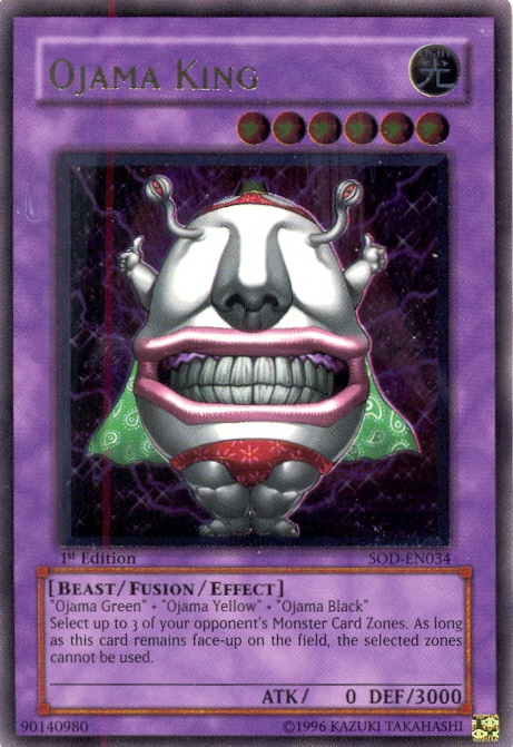 Ojama King [SOD-EN034] Ultimate Rare | Tables and Towers