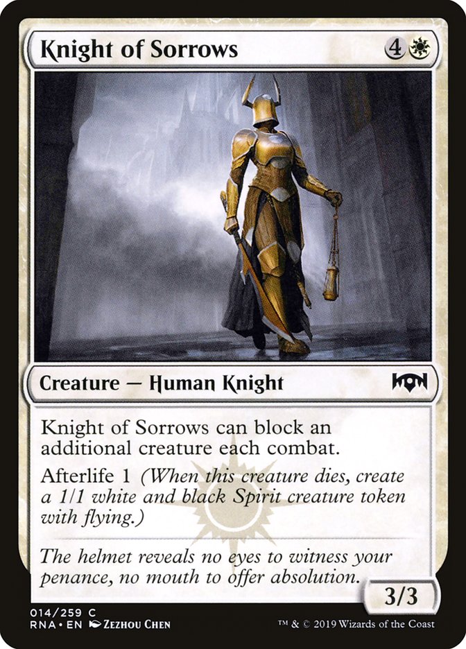 Knight of Sorrows [Ravnica Allegiance] | Tables and Towers