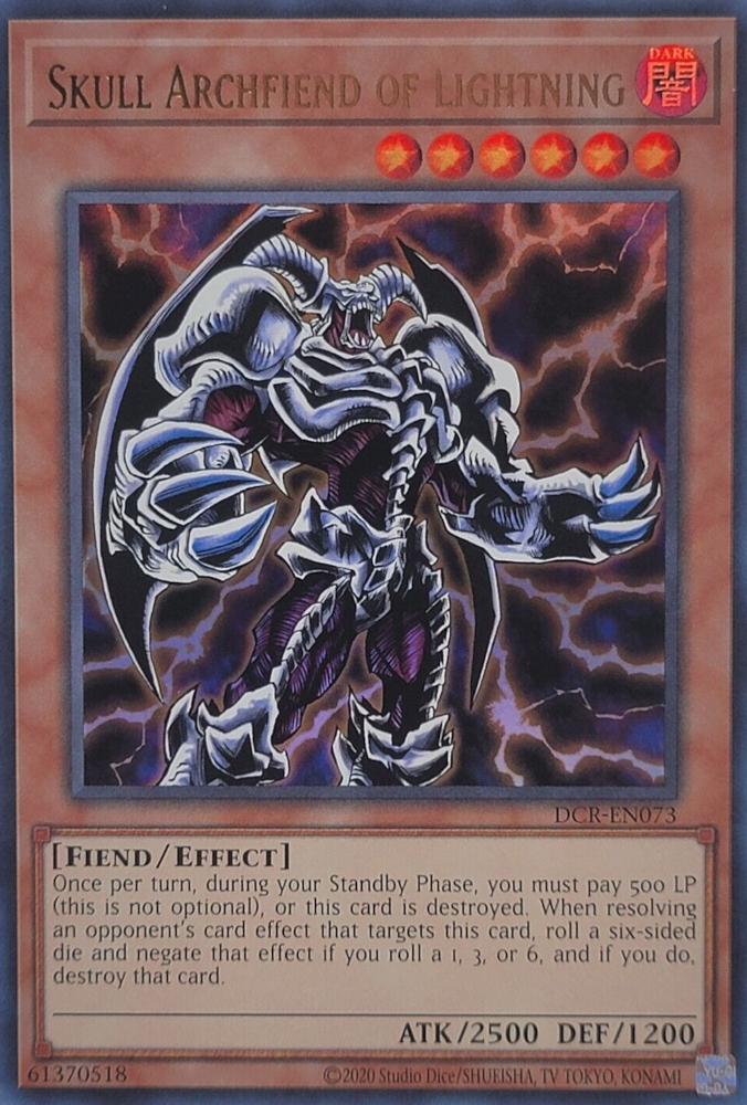 Skull Archfiend of Lightning (25th Anniversary) [DCR-EN073] Ultra Rare | Tables and Towers