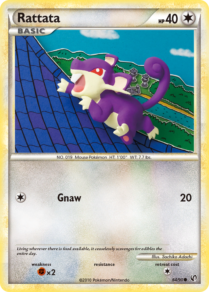 Rattata (64/90) [HeartGold & SoulSilver: Undaunted] | Tables and Towers