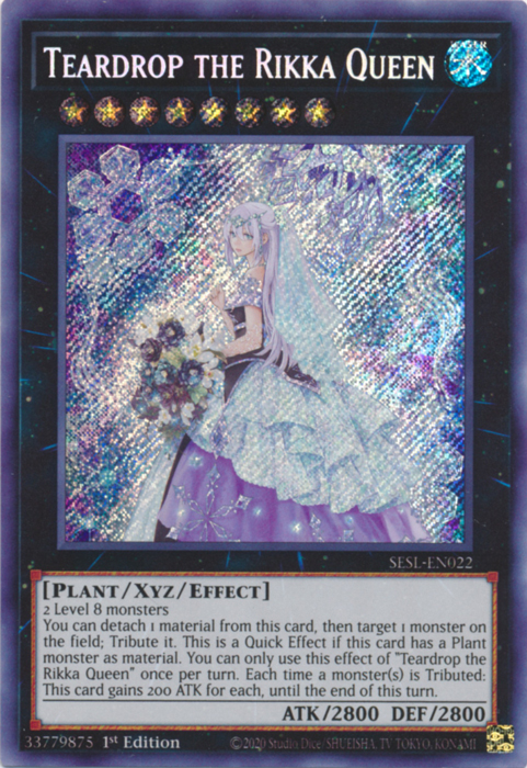 Teardrop the Rikka Queen [SESL-EN022] Secret Rare | Tables and Towers