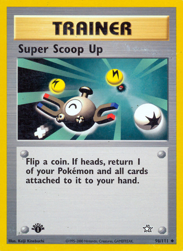 Super Scoop Up (98/111) [Neo Genesis 1st Edition] | Tables and Towers