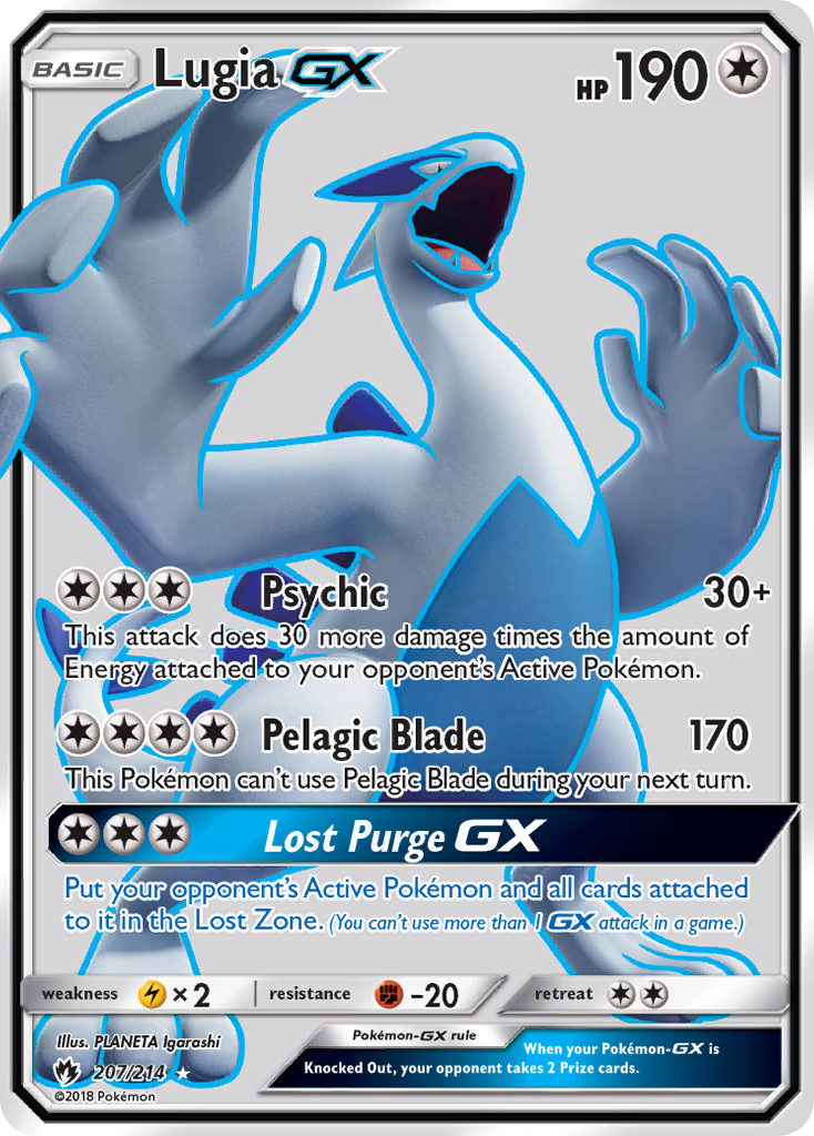 Lugia GX (207/214) [Sun & Moon: Lost Thunder] | Tables and Towers