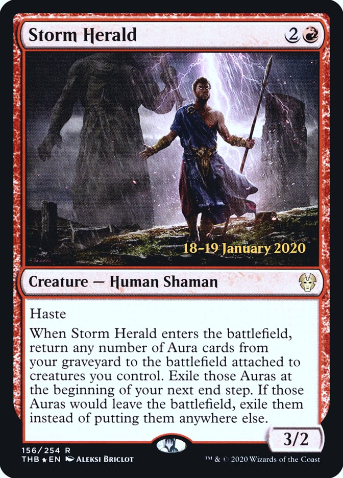 Storm Herald [Theros Beyond Death Prerelease Promos] | Tables and Towers