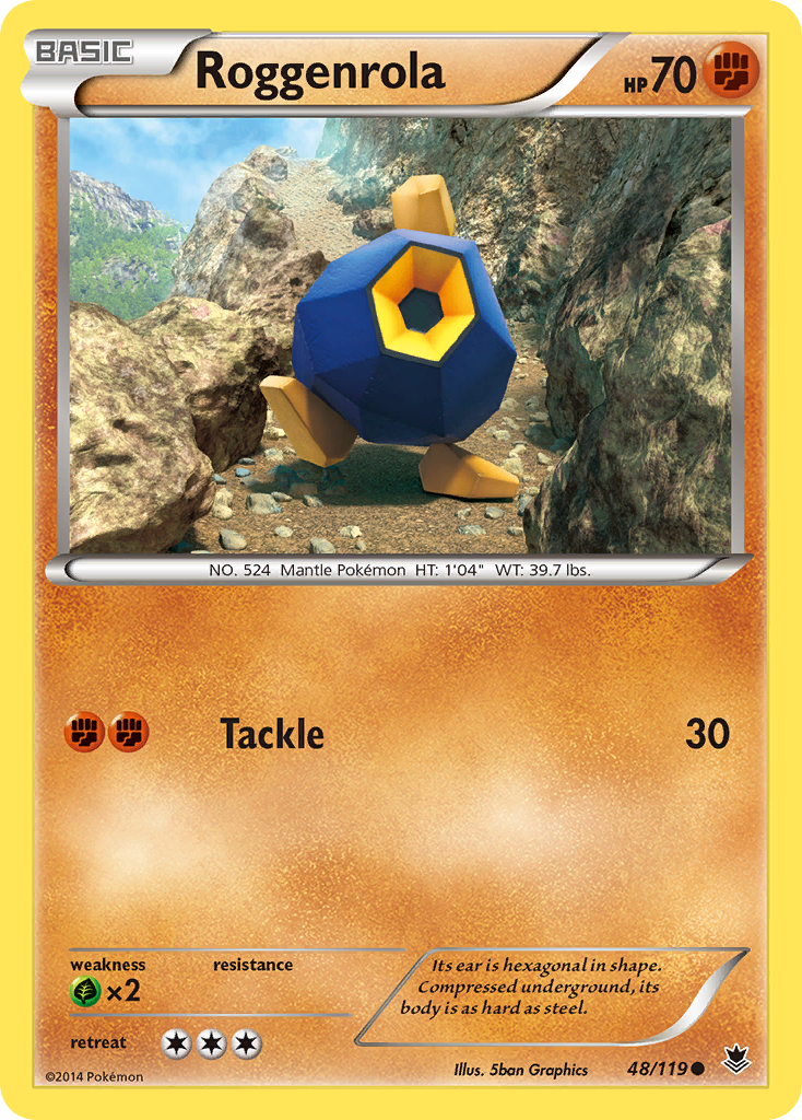 Roggenrola (48/119) [XY: Phantom Forces] | Tables and Towers