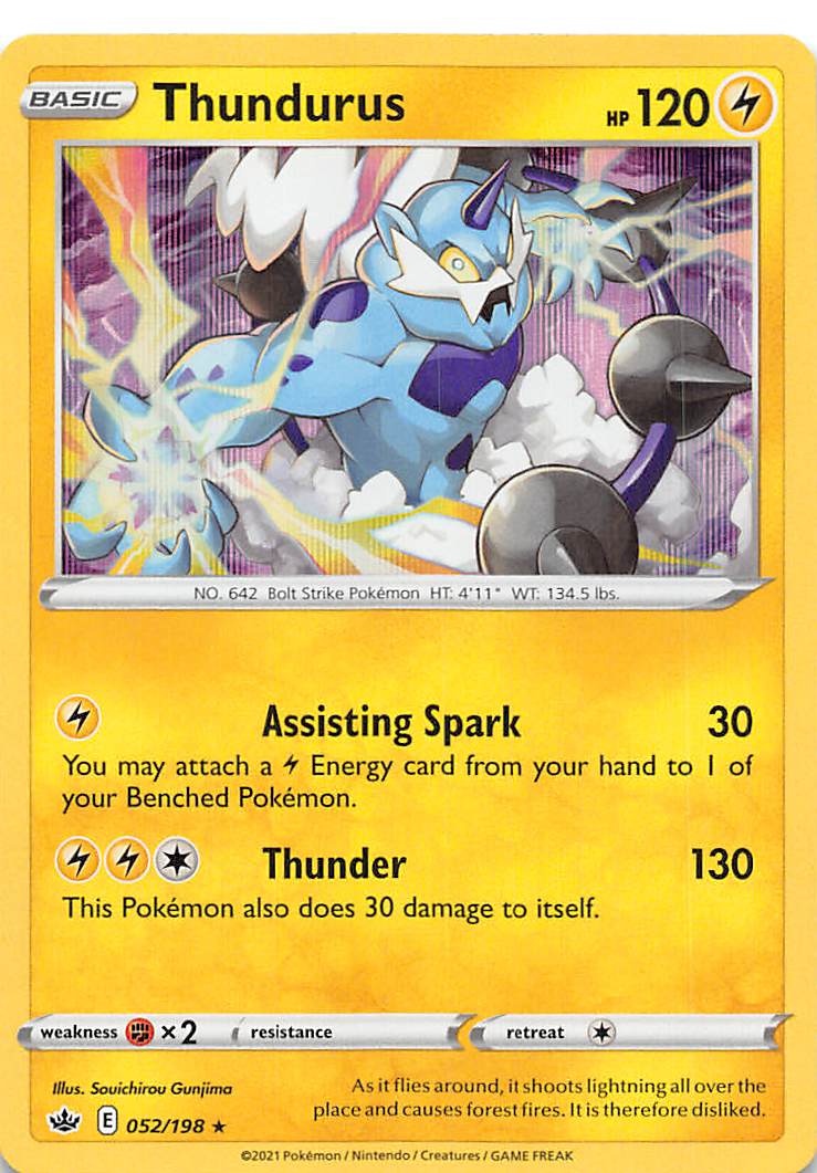 Thundurus (052/198) [Sword & Shield: Chilling Reign] | Tables and Towers