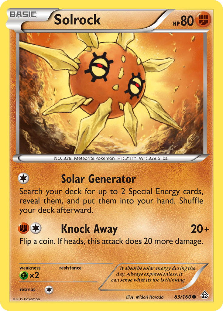 Solrock (83/160) [XY: Primal Clash] | Tables and Towers