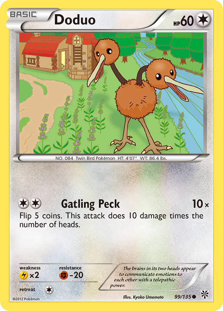 Doduo (99/135) [Black & White: Plasma Storm] | Tables and Towers