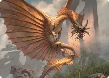 Ancient Gold Dragon Art Card (28) [Commander Legends: Battle for Baldur's Gate Art Series] | Tables and Towers