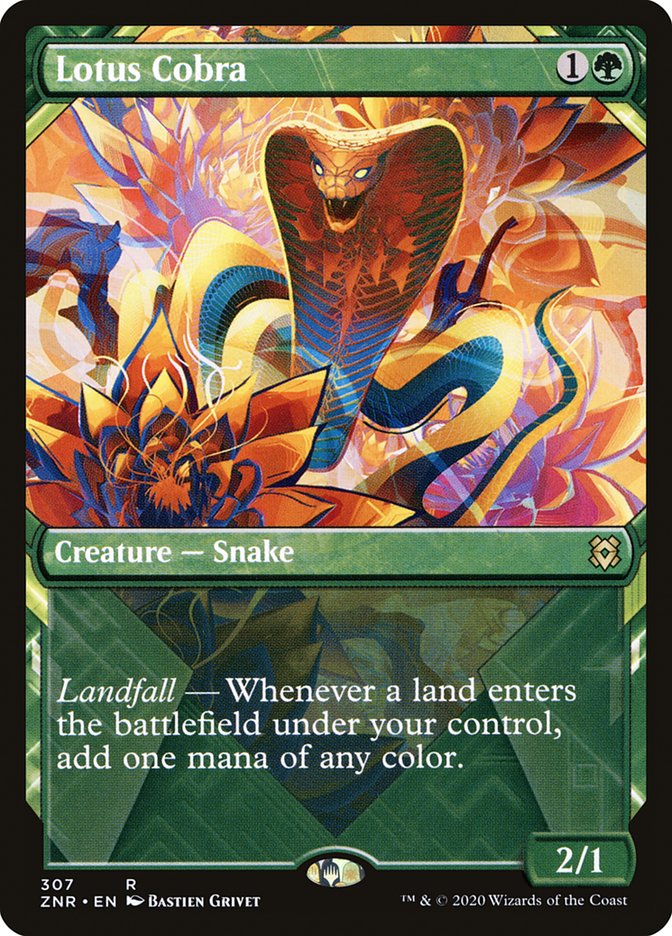 Lotus Cobra (Showcase) [Zendikar Rising] | Tables and Towers