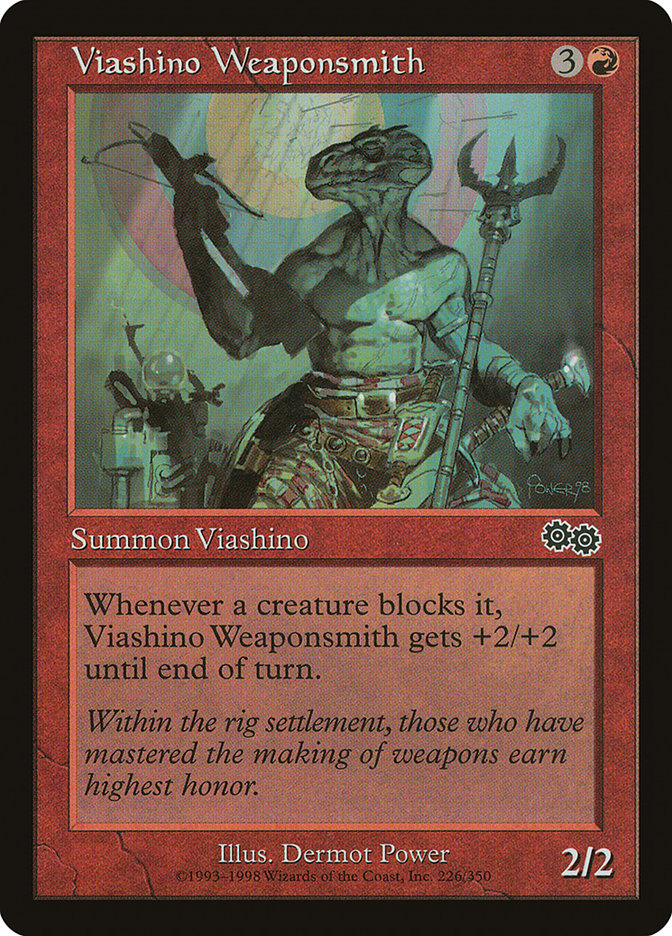 Viashino Weaponsmith [Urza's Saga] | Tables and Towers