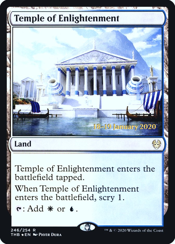 Temple of Enlightenment [Theros Beyond Death Prerelease Promos] | Tables and Towers