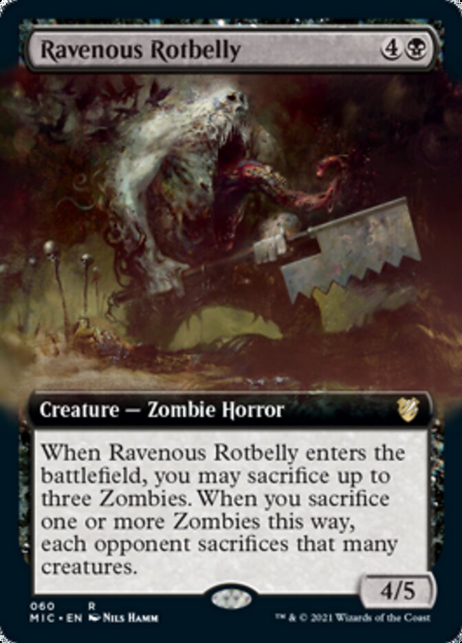 Ravenous Rotbelly (Extended Art) [Innistrad: Midnight Hunt Commander] | Tables and Towers