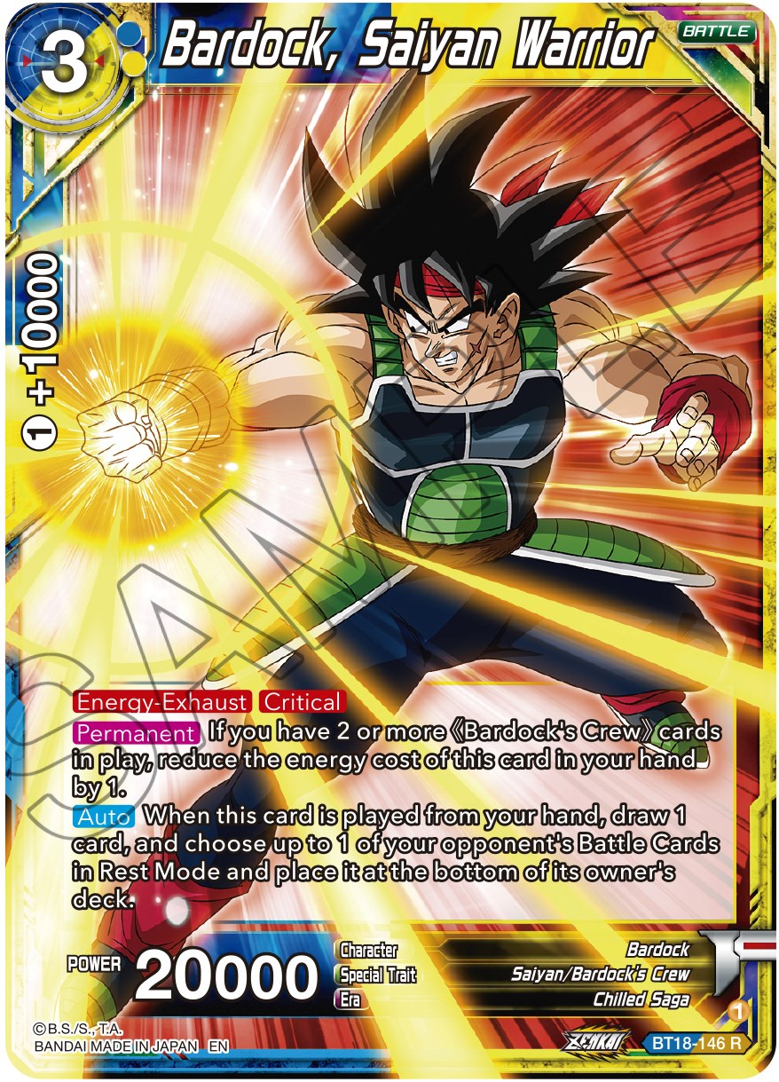 Bardock, Saiyan Warrior (BT18-146) [Dawn of the Z-Legends] | Tables and Towers