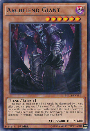 Archfiend Giant [MP14-EN181] Rare | Tables and Towers