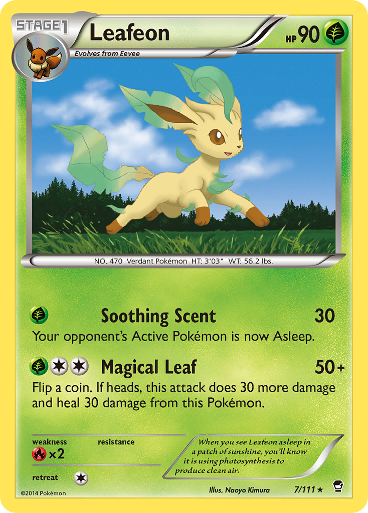 Leafeon (7/111) [XY: Furious Fists] | Tables and Towers