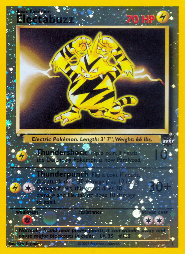 Electabuzz (1) [Best of Promos] | Tables and Towers