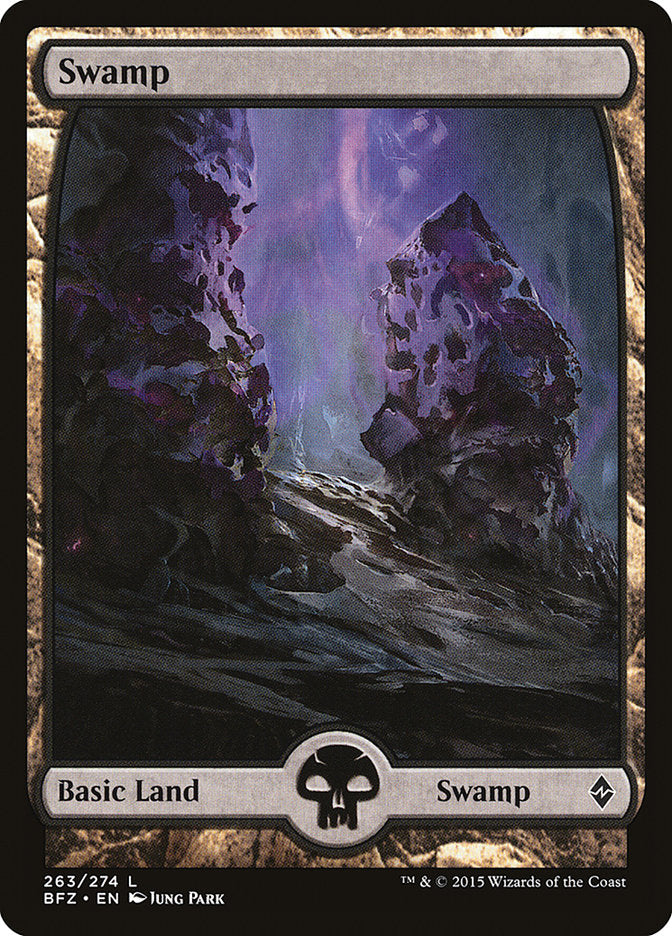 Swamp (263) (Full Art) [Battle for Zendikar] | Tables and Towers