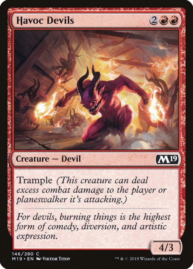 Havoc Devils [Core Set 2019] | Tables and Towers