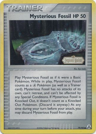 Mysterious Fossil (79/92) (Stamped) [EX: Legend Maker] | Tables and Towers