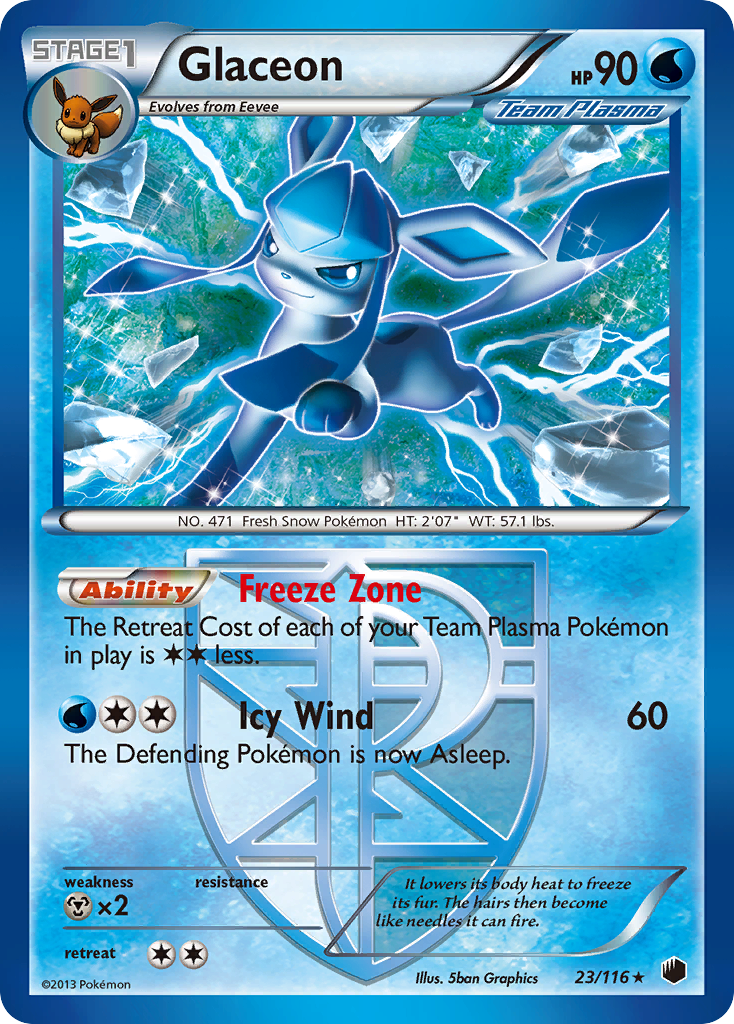 Glaceon (23/116) [Black & White: Plasma Freeze] | Tables and Towers