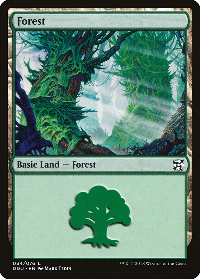 Forest (34) [Duel Decks: Elves vs. Inventors] | Tables and Towers