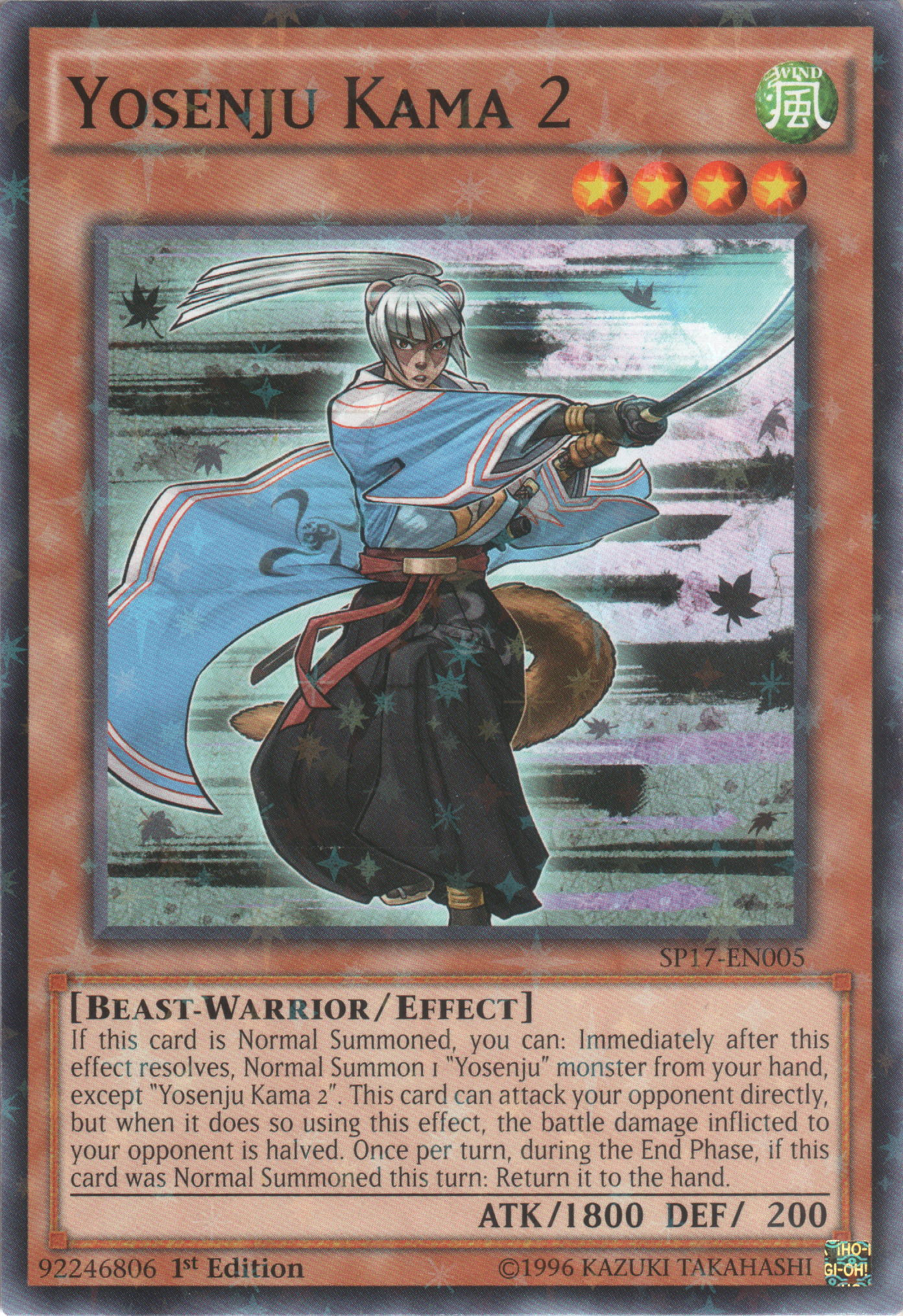 Yosenju Kama 2 [SP17-EN005] Starfoil Rare | Tables and Towers