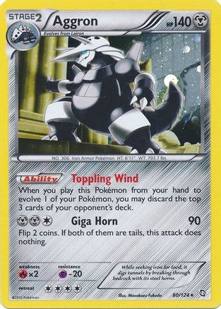 Aggron (80/124) (Cosmos Holo) [Black & White: Dragons Exalted] | Tables and Towers