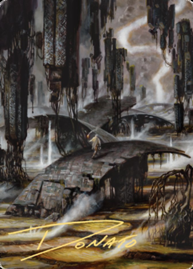 Grimclimb Pathway Art Card (Gold-Stamped Signature) [Zendikar Rising Art Series] | Tables and Towers