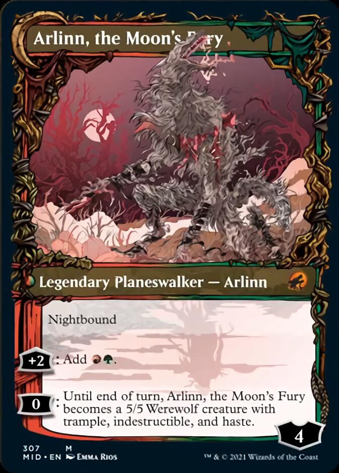 Arlinn, the Pack's Hope // Arlinn, the Moon's Fury (Showcase Equinox) [Innistrad: Midnight Hunt] | Tables and Towers