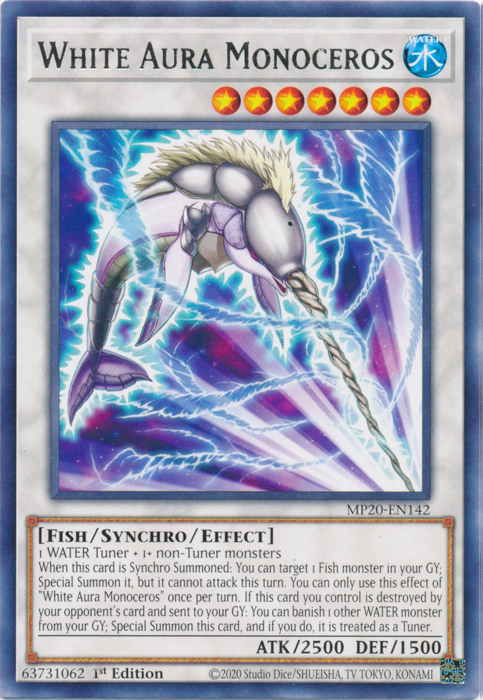 White Aura Monoceros [MP20-EN142] Rare | Tables and Towers