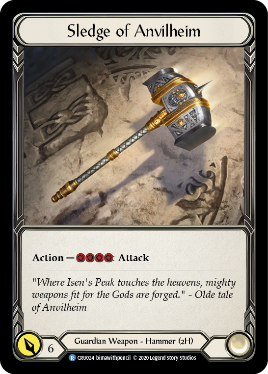 Sledge of Anvilheim [CRU024] (Crucible of War)  1st Edition Cold Foil | Tables and Towers