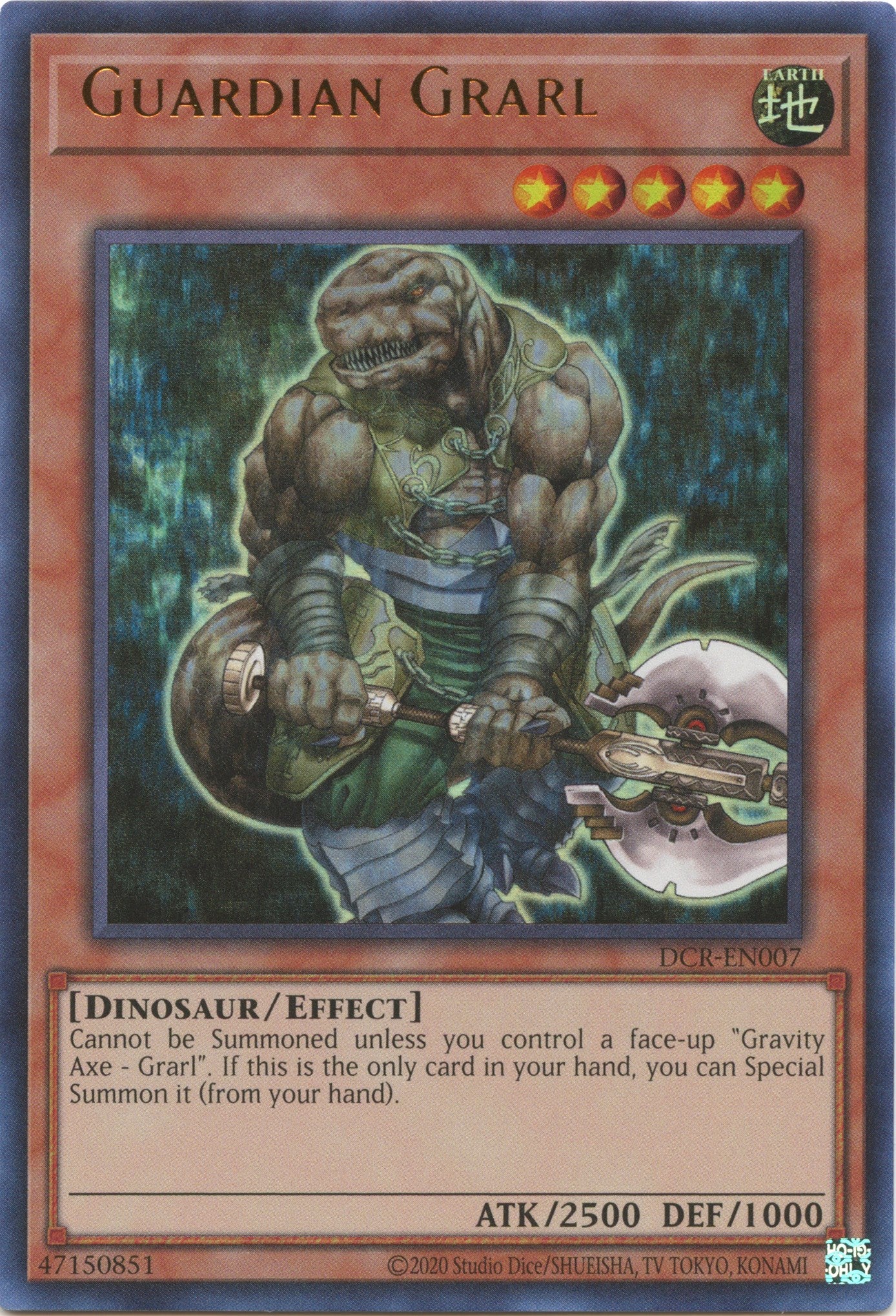 Guardian Grarl (25th Anniversary) [DCR-EN007] Ultra Rare | Tables and Towers