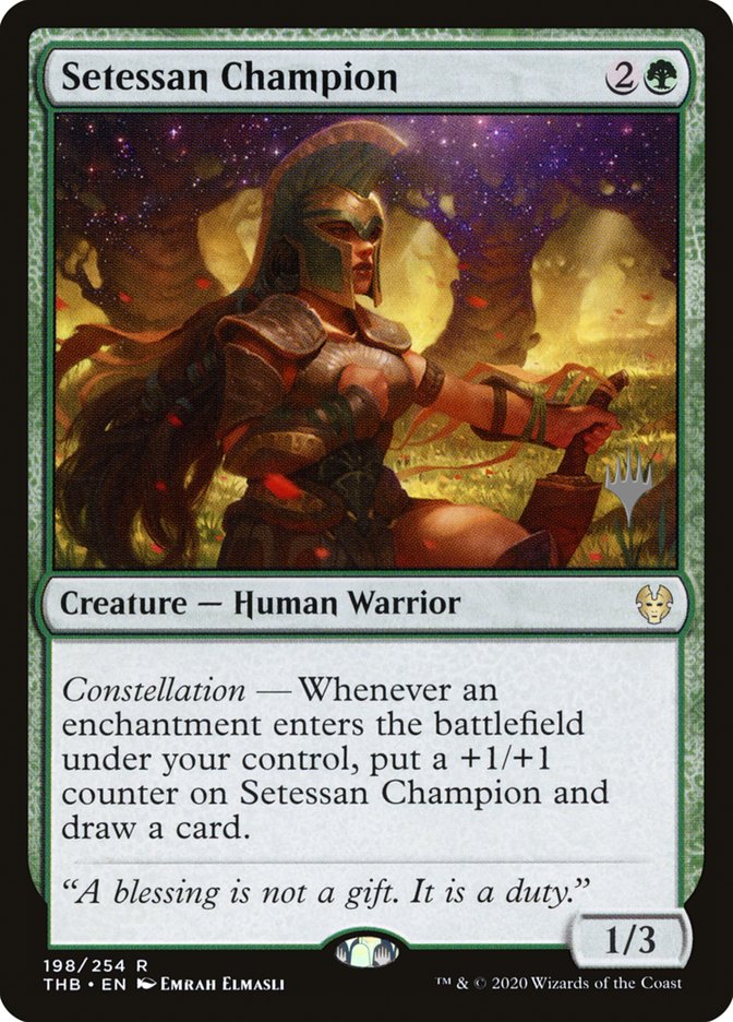 Setessan Champion (Promo Pack) [Theros Beyond Death Promos] | Tables and Towers