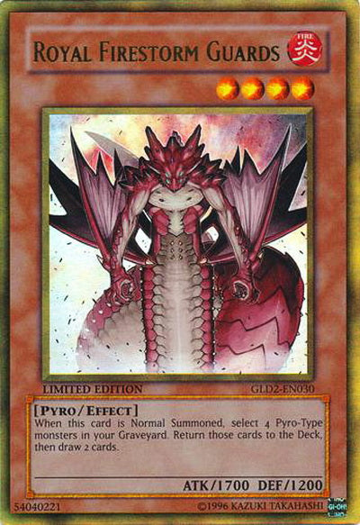 Royal Firestorm Guards [GLD2-EN030] Ultra Rare | Tables and Towers