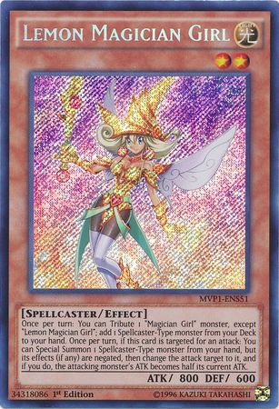 Lemon Magician Girl [MVP1-ENS51] Secret Rare | Tables and Towers