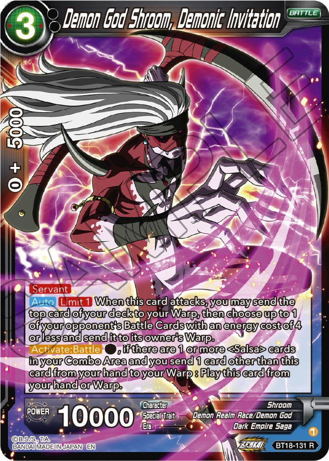 Demon God Shroom, Demonic Invitation (BT18-131) [Dawn of the Z-Legends] | Tables and Towers