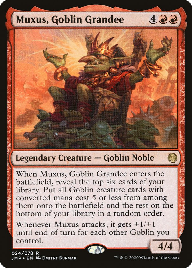 Muxus, Goblin Grandee [Jumpstart] | Tables and Towers