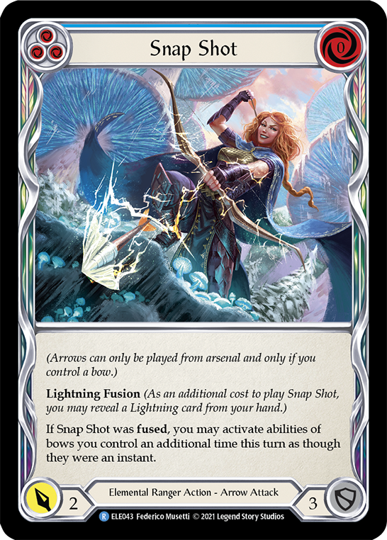 Snap Shot (Blue) [ELE043] (Tales of Aria)  1st Edition Normal | Tables and Towers