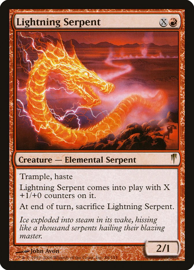 Lightning Serpent [Coldsnap] | Tables and Towers