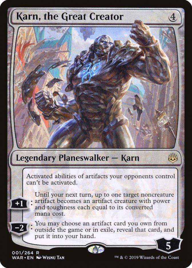 Karn, the Great Creator [War of the Spark] | Tables and Towers