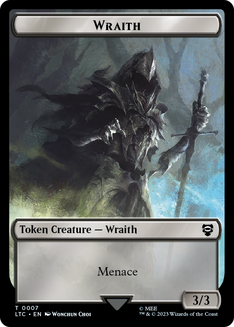 Food // Wraith Double-Sided Token [The Lord of the Rings: Tales of Middle-Earth Commander Tokens] | Tables and Towers