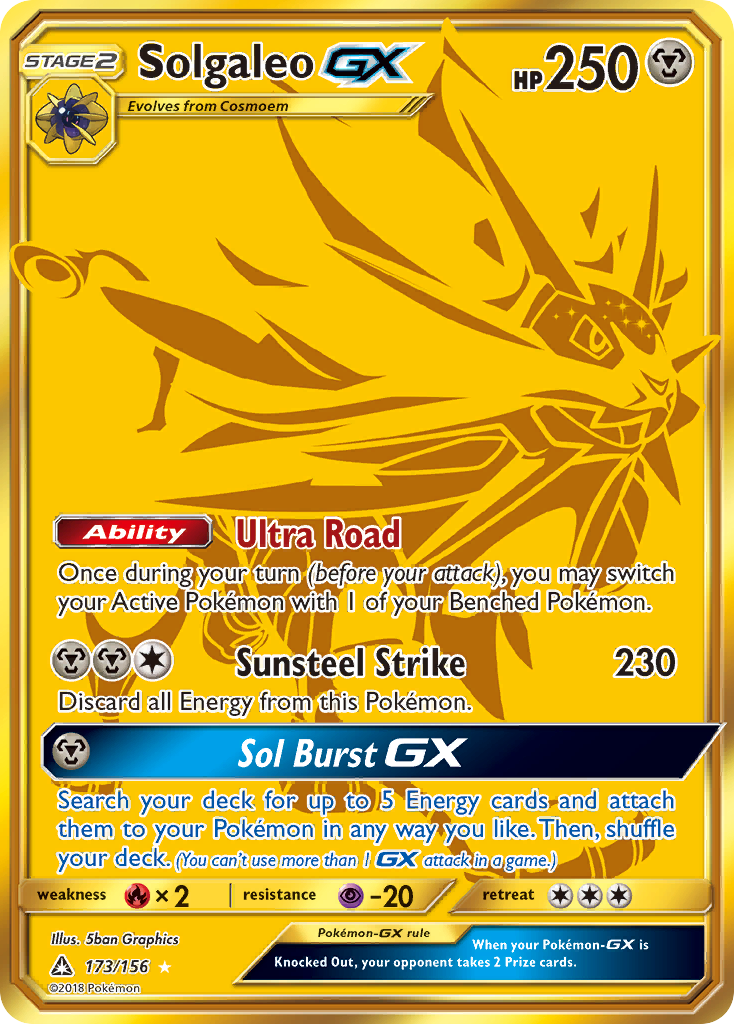 Solgaleo GX (173/156) [Sun & Moon: Ultra Prism] | Tables and Towers