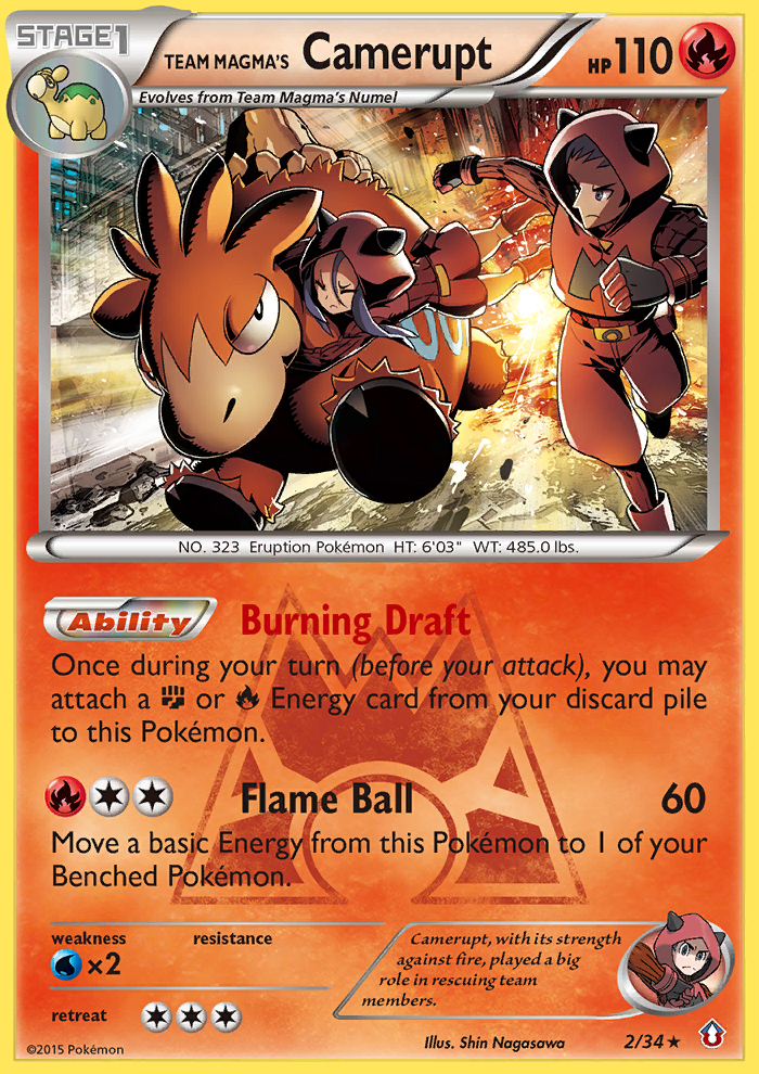 Team Magma's Camerupt (2/34) [XY: Double Crisis] | Tables and Towers