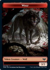 Wolf (011) // Spirit (002) Double-Sided Token [Innistrad: Crimson Vow Tokens] | Tables and Towers