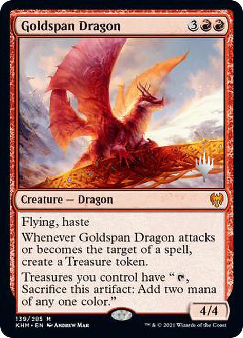 Goldspan Dragon (Promo Pack) [Kaldheim Promos] | Tables and Towers