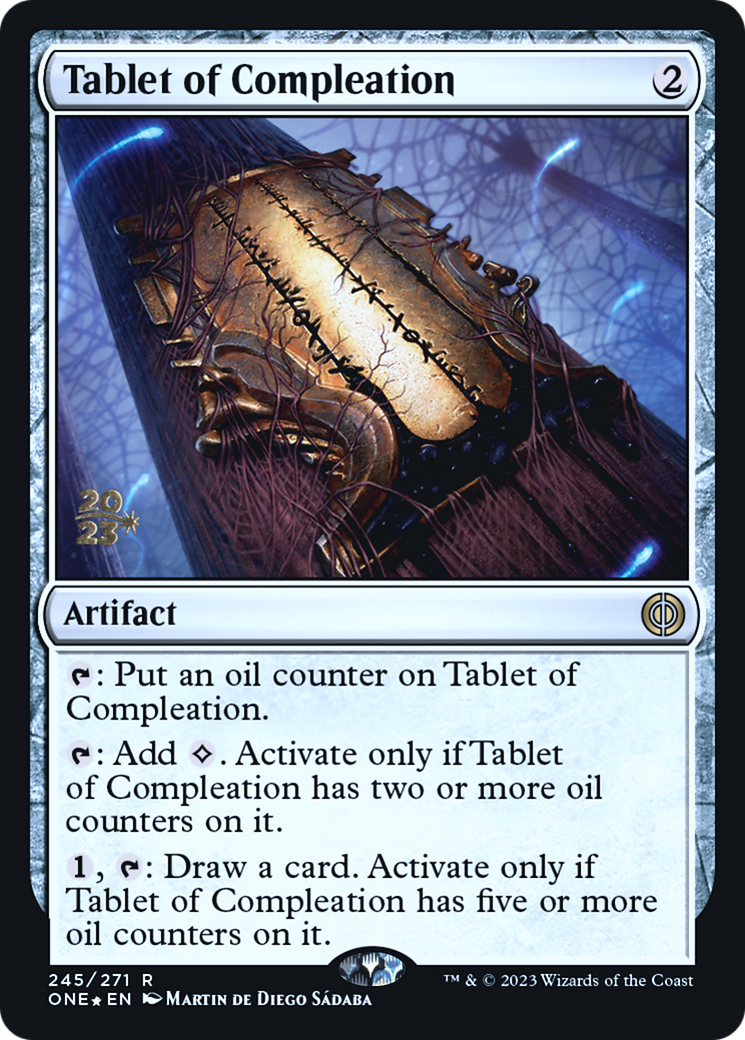 Tablet of Compleation [Phyrexia: All Will Be One Prerelease Promos] | Tables and Towers